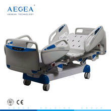 AG-BR004A Fünf Funktionen luxuriöse Krankenhaus icu Zimmer verwendet vier Stück ABS Seitenschienen Medikament elektrische verstellbares Bett zum Verkauf